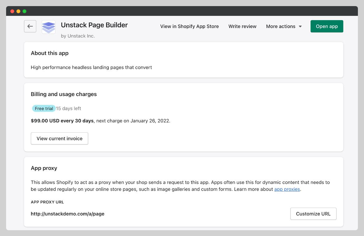 Unstack Page Builder