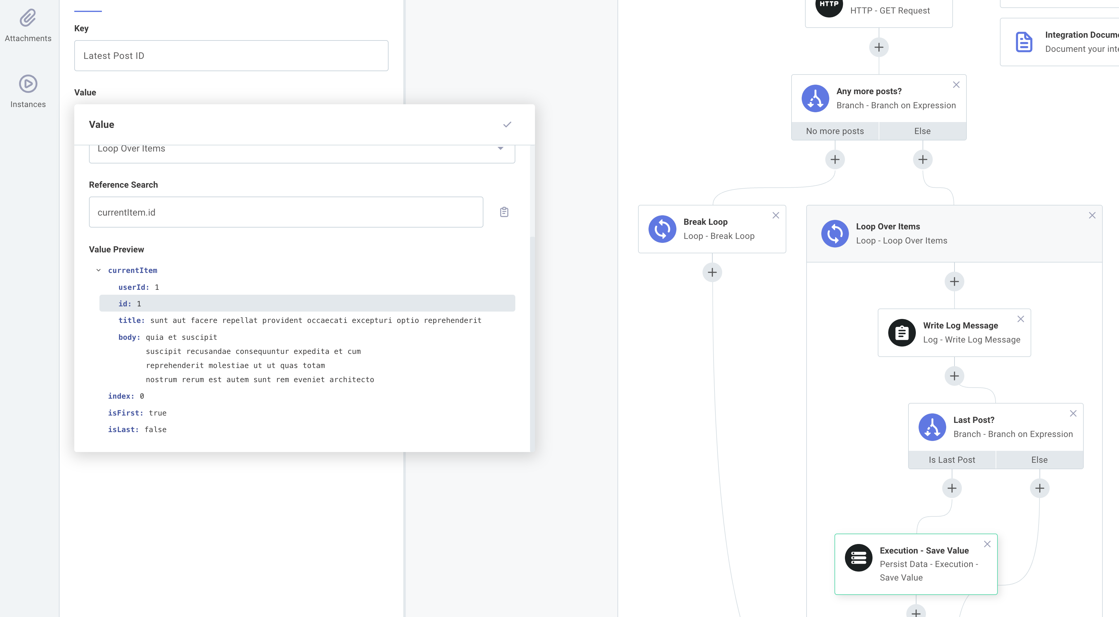 Perist Data - Save Execution Value